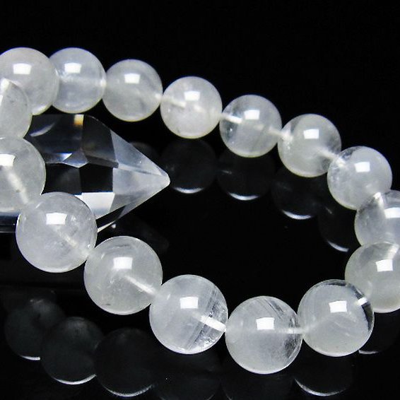 ガーデン水晶ファントム ブレスレット 13mm [t676-2077]