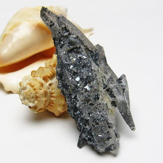 スティブナイトインクォーツ レーザークリスタル アメリカ産 [T679-1312]