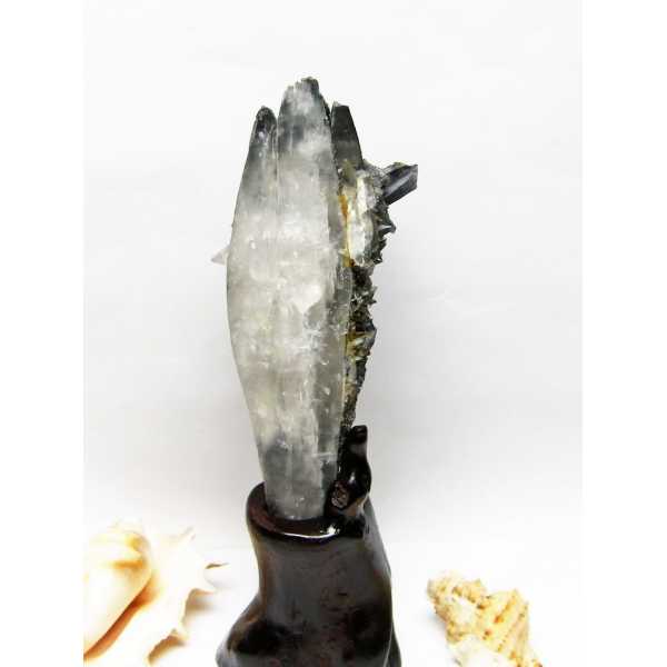 スティブナイトインクォーツ レーザークリスタル アメリカ産 [T679-1320]