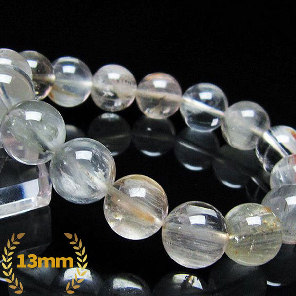 キャッツアイプラチナルチル ブレスレット 13mm [T684-3151]