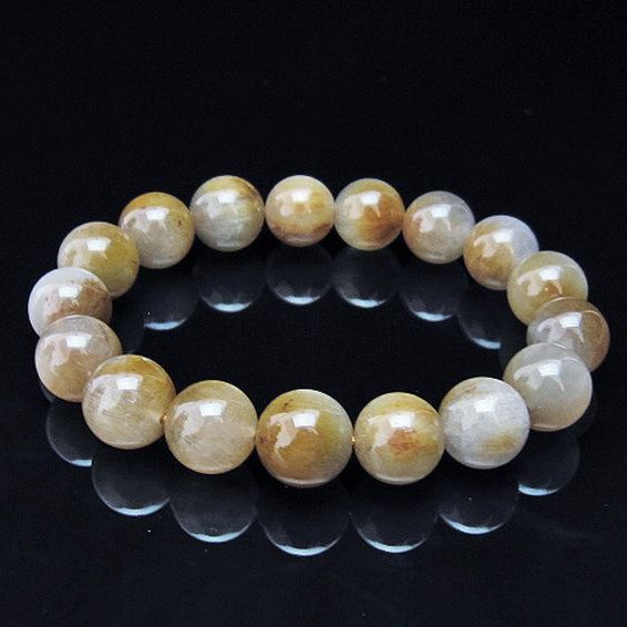 キャッツアイプラチナルチル ブレスレット 12mm [T684-3428]