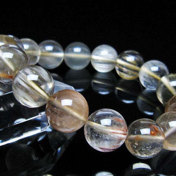 キャッツアイプラチナルチル ブレスレット 13mm [t684-3668]