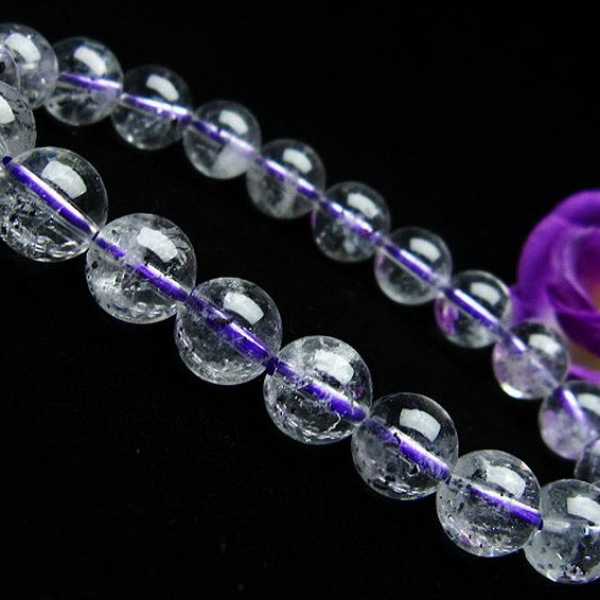 ブ ルーストロベリークォーツ水晶 ブレスレット 9mm [T687-151]