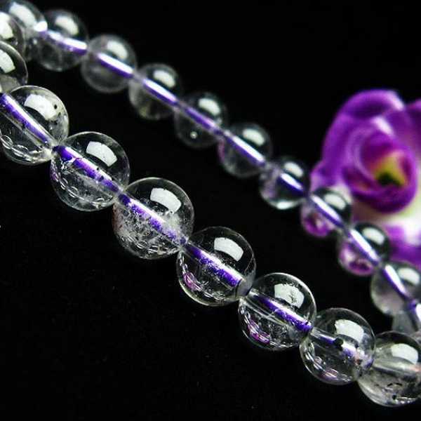 ブ ルーストロベリークォーツ水晶 ブレスレット 9mm [T687-240]