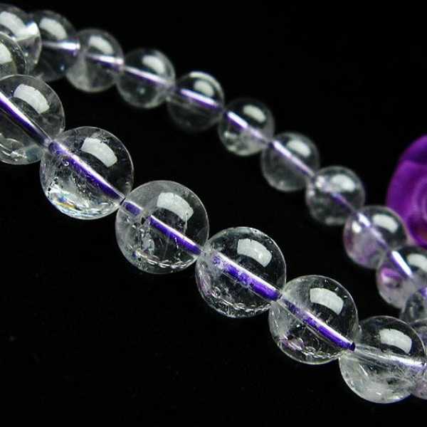 ブ ルーストロベリークォーツ水晶 ブレスレット 11mm [T687-243]