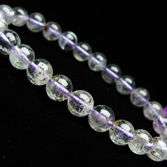 ブルー ストロベリークォーツ水晶 ブレスレット  7mm [T687-265]