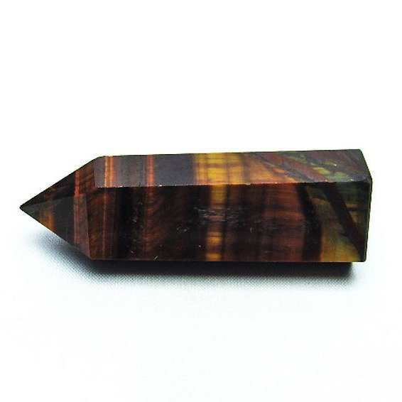 レッドタイガーアイ 赤虎目石 六角柱[T693-4496]