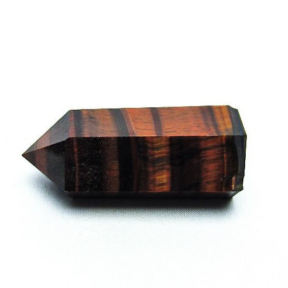 レッドタイガーアイ 赤虎目石 六角柱[T693-4537]