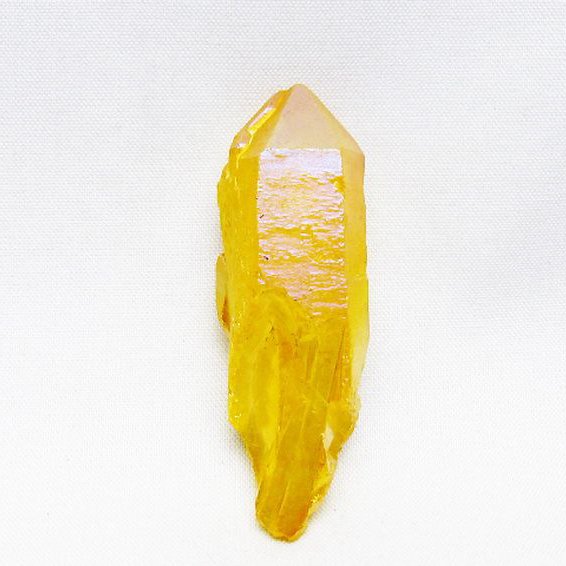 オーラ水晶 オーラクリスタル カテドラルライブラリー  原石 (イエロー)[T693-5008]