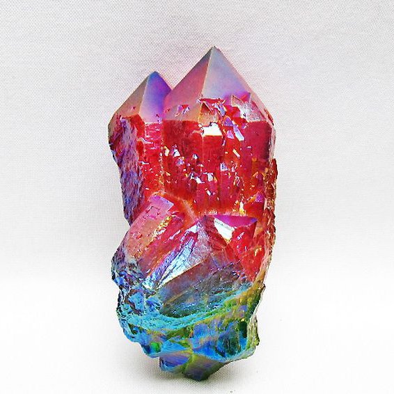 オーラ水晶 オーラクリスタル カテドラルライブラリー  原石(レインボー)[T693-5081]