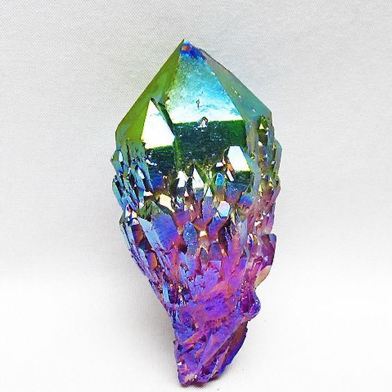 オーラ水晶 オーラクリスタル カテドラルライブラリー  原石(レインボー)[T693-5083]