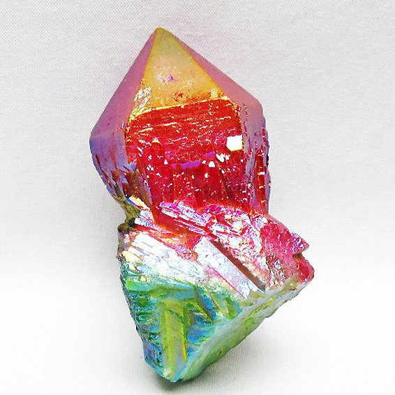 オーラ水晶 オーラクリスタル カテドラルライブラリー  原石(レインボー)[T693-5089]