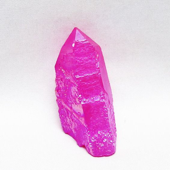 オーラ水晶 オーラクリスタル カテドラルライブラリー  原石 (ローズ)[T693-5157]