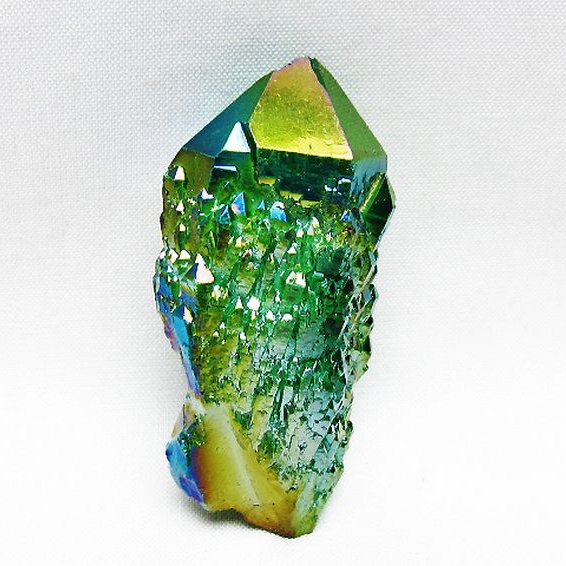 オーラ水晶 オーラクリスタル カテドラルライブラリー  原石 (グリーン)[T693-5279]