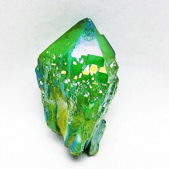 オーラ水晶 オーラクリスタル カテドラルライブラリー  原石 (グリーン)[T693-5281]