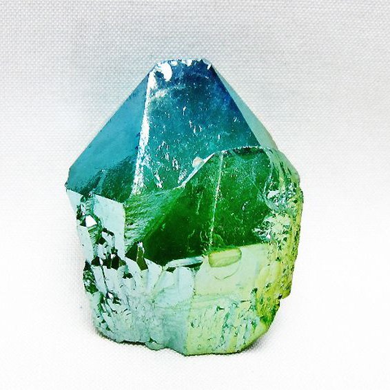 オーラ水晶 オーラクリスタル カテドラルライブラリー  原石 (グリーン)[T693-5302]