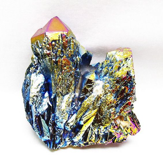 オーラ水晶 オーラクリスタル クラスター (レインボー) [t693-5405]