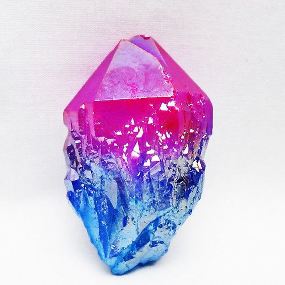 オーラ水晶 オーラクリスタル カテドラルライブラリー 原石(レインボー) [t693-5709]