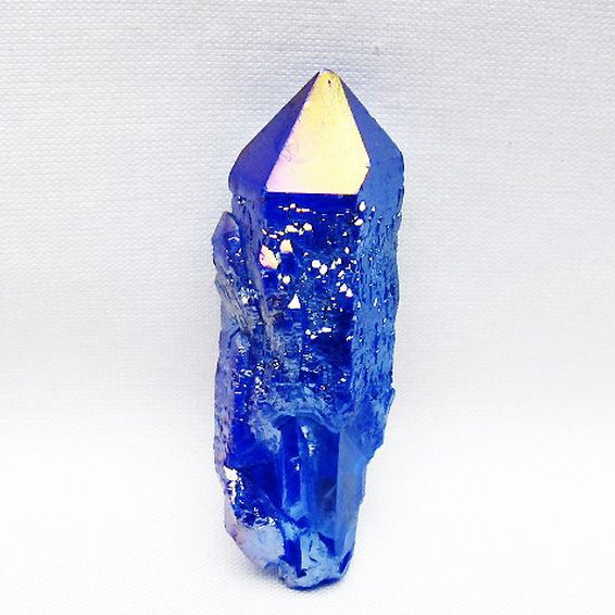 オーラ水晶 オーラクリスタル カテドラルライブラリー 原石 (ブルー) [t693-5838]