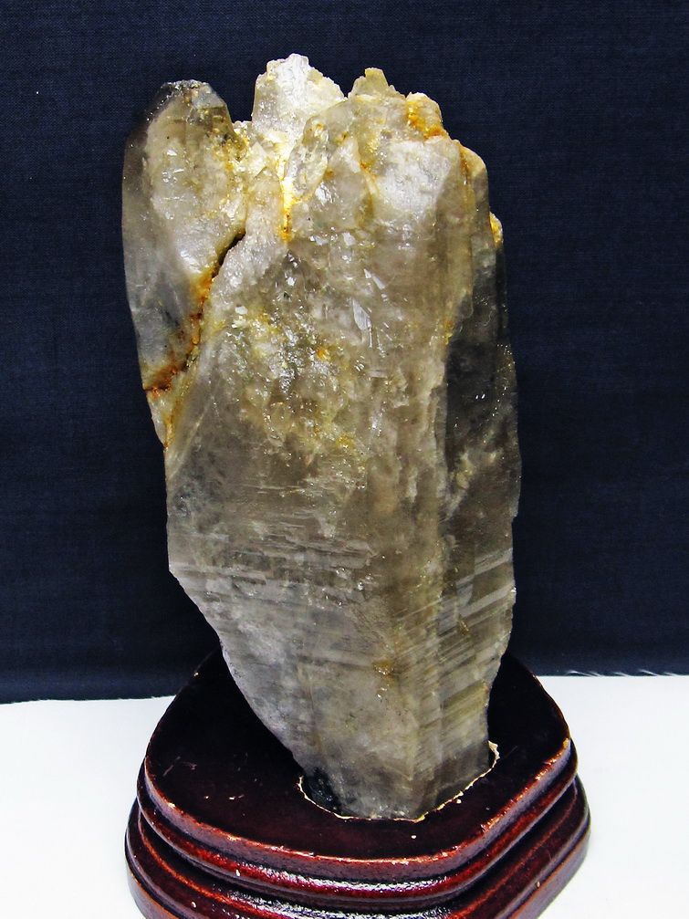 1.3Kg ライトニング水晶 原石[T695-7949]