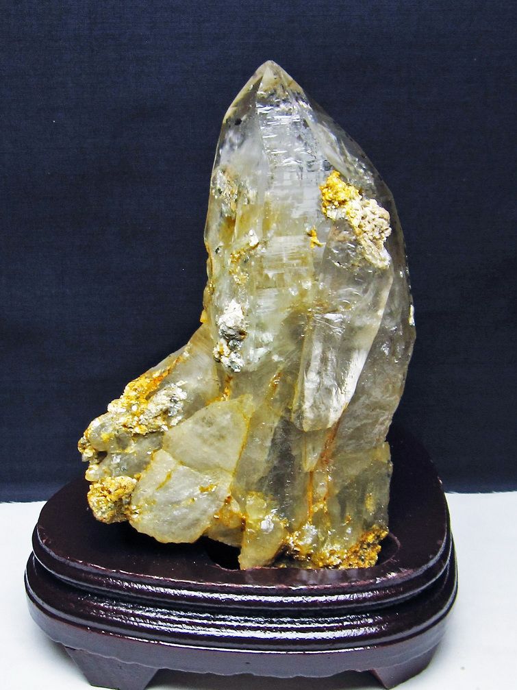 1.4Kg 雲母入り ライトニング水晶 原石[T695-7953]