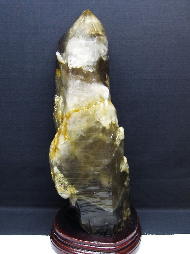 3.4Kg ライトニング水晶 原石[T695-7975]