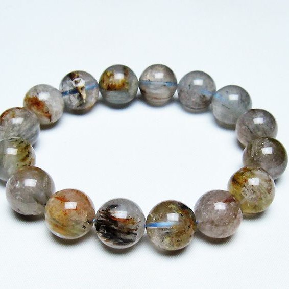 トルマリンルチル ブレスレット 14mm [T702-6611]