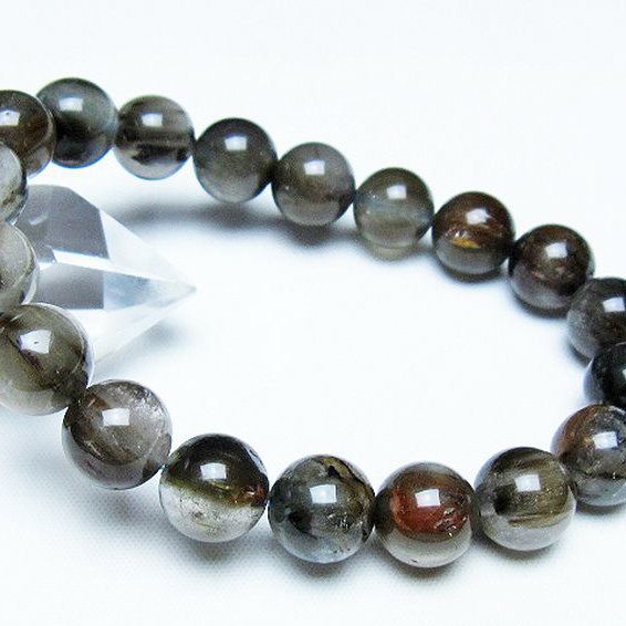 トルマリンルチル ブレスレット 11mm [T702-6667]