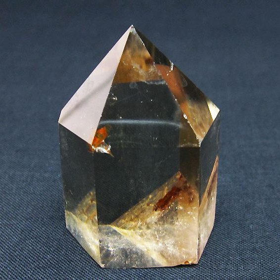 ライトニング水晶 六角柱 [t705-6558]