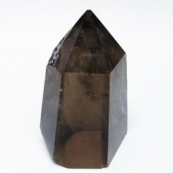 虹入り ライトニング水晶ガーデン水晶 六角柱[T705-6667]