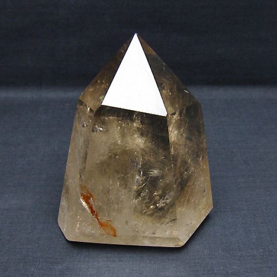 ライトニング水晶 六角柱[T705-7647]