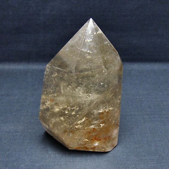 ライトニング水晶 六角柱[T705-7671]