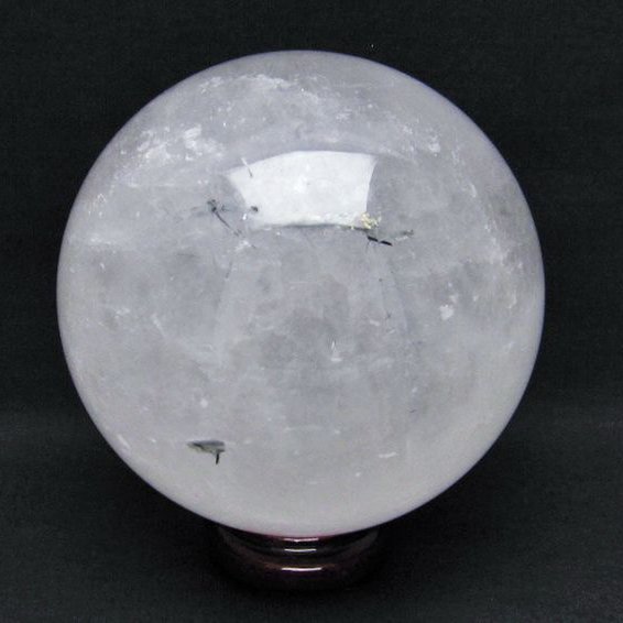 3.2Kg ルチル入り 水晶 丸玉 133mm [T718-2494]