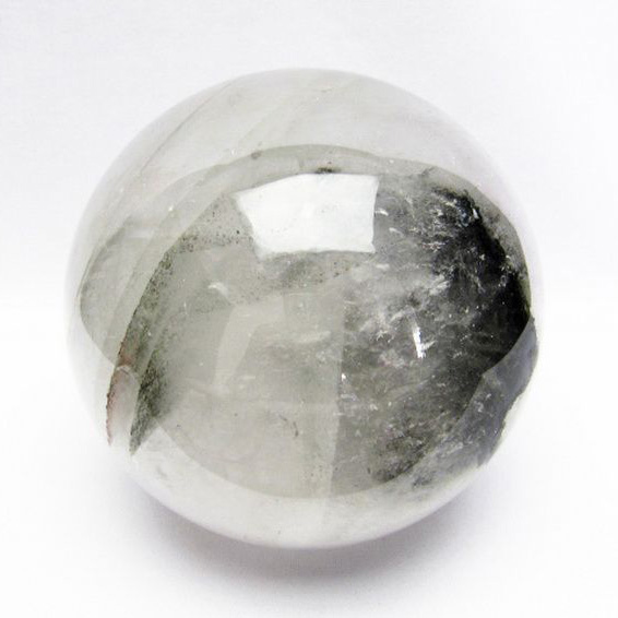 3.2Kg グリーンファントム水晶 丸玉 133mm [T718-2496]