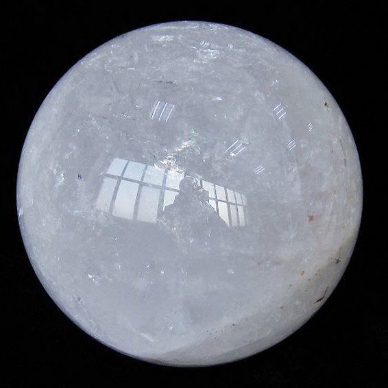 33.3Kg 虹入り ヒマラヤ水晶 丸玉 290mm 同梱不可[T718-3349]