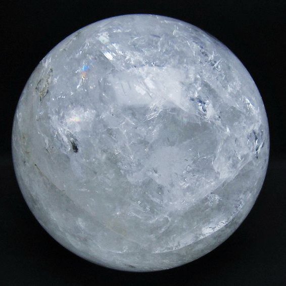4.2Kg 虹入り ヒマラヤ水晶 丸玉 150mm [t718-3538]