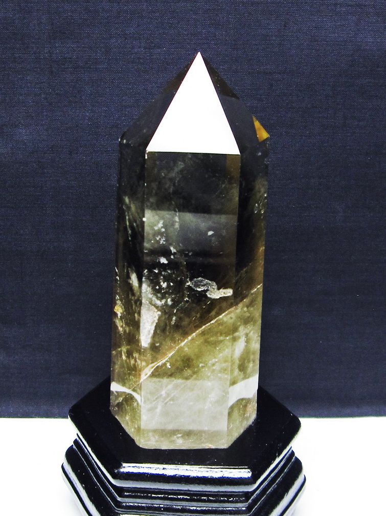 シトリン水晶 六角柱[T719-4324]