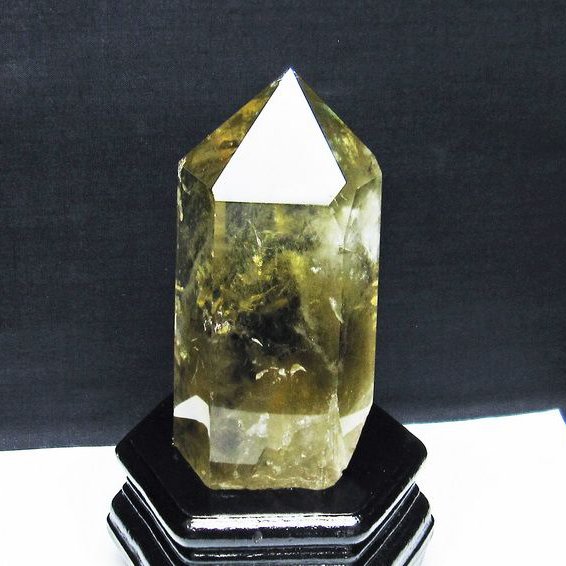 シトリン水晶 六角柱[T719-4327]