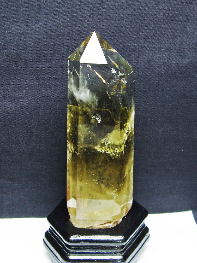 シトリン水晶 六角柱[T719-4341]