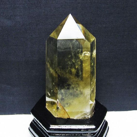 シトリン水晶 六角柱[T719-4366]