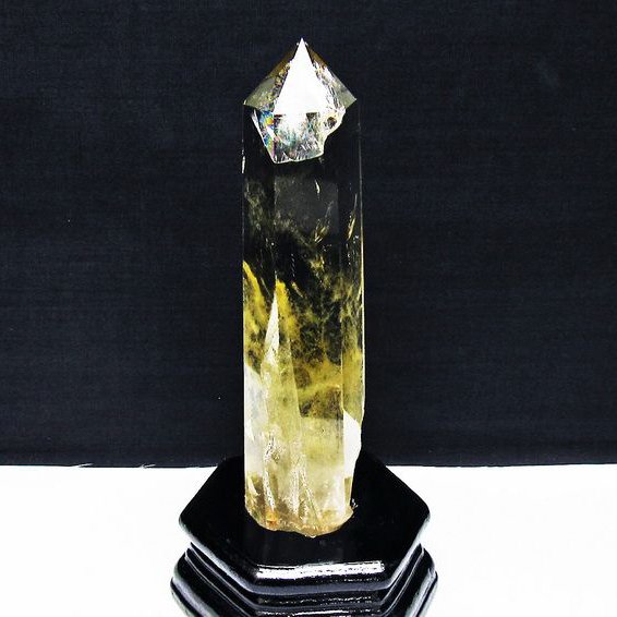 シトリン水晶 六角柱[T719-5009]