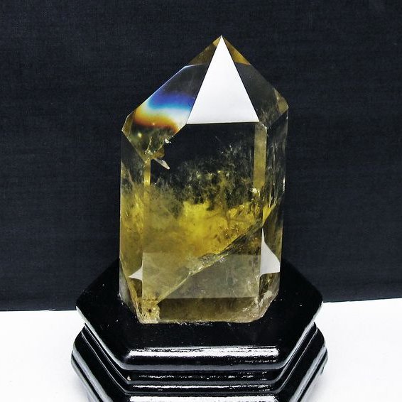 シトリン水晶 六角柱 [t719-5022]