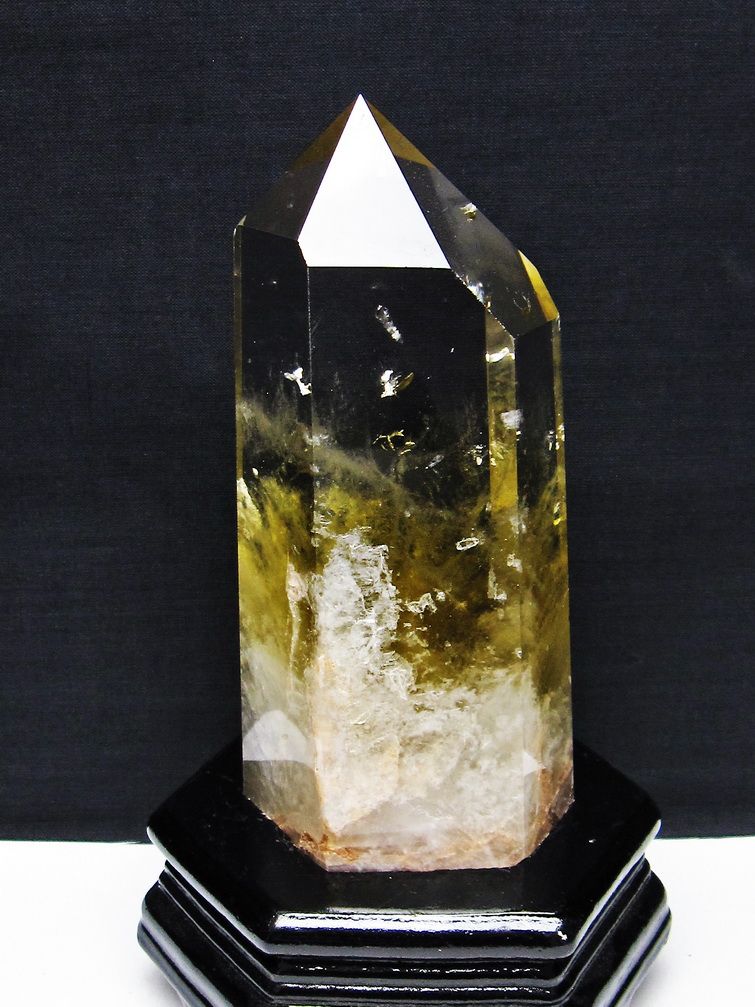 シトリン水晶 六角柱[T719-5023]