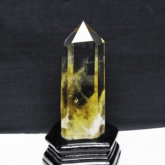 シトリン水晶 六角柱[T719-5033]