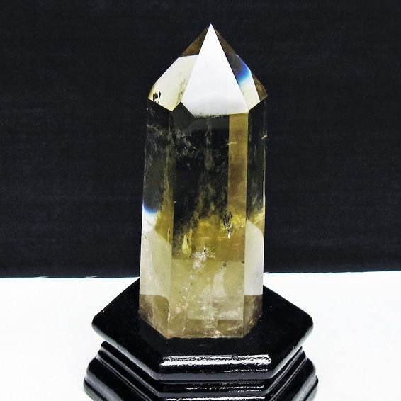 シトリン水晶 六角柱[T719-5036]