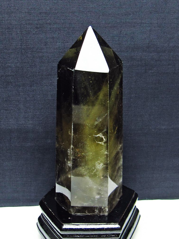 1.1Kg シトリン水晶 六角柱[T719-5055]