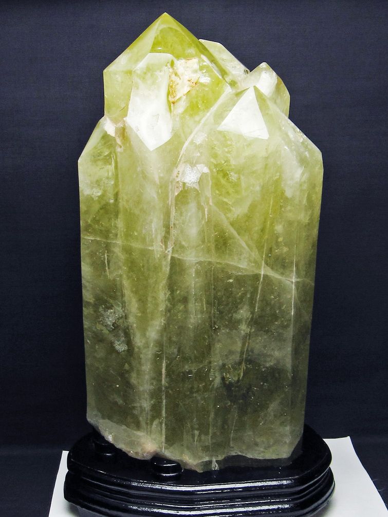 13.5Kg シトリン水晶ダブルポイント同梱不可[T719-5063]