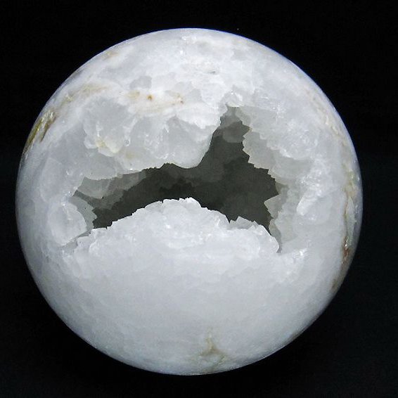 1.6Kg モロッコ産 水晶 笑口 丸玉 117mm [T722-1009]