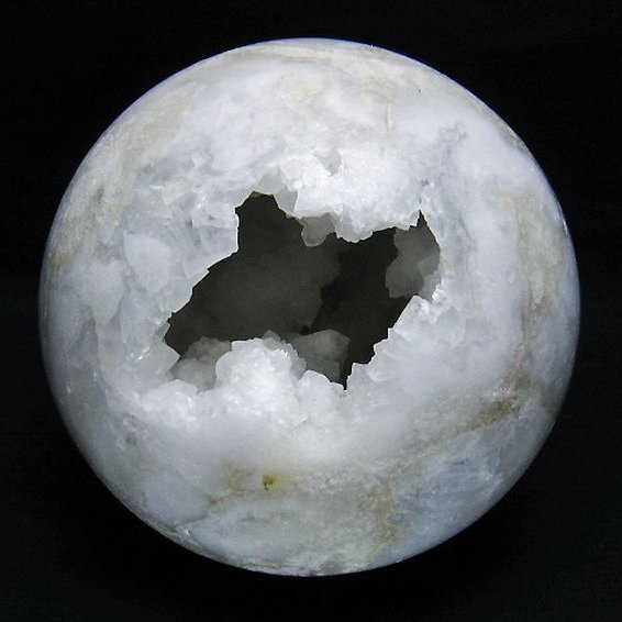 2.1Kg モロッコ産 水晶 笑口 丸玉 133mm [T722-1025]