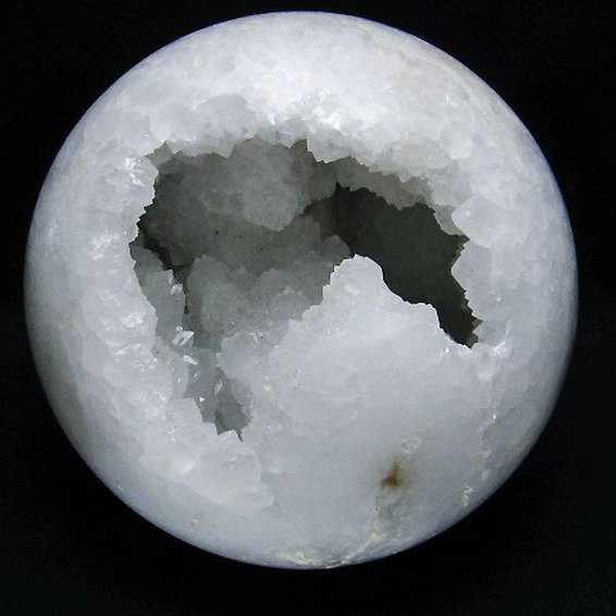 4Kg モロッコ産 水晶 笑口 丸玉 160mm [T722-1029]